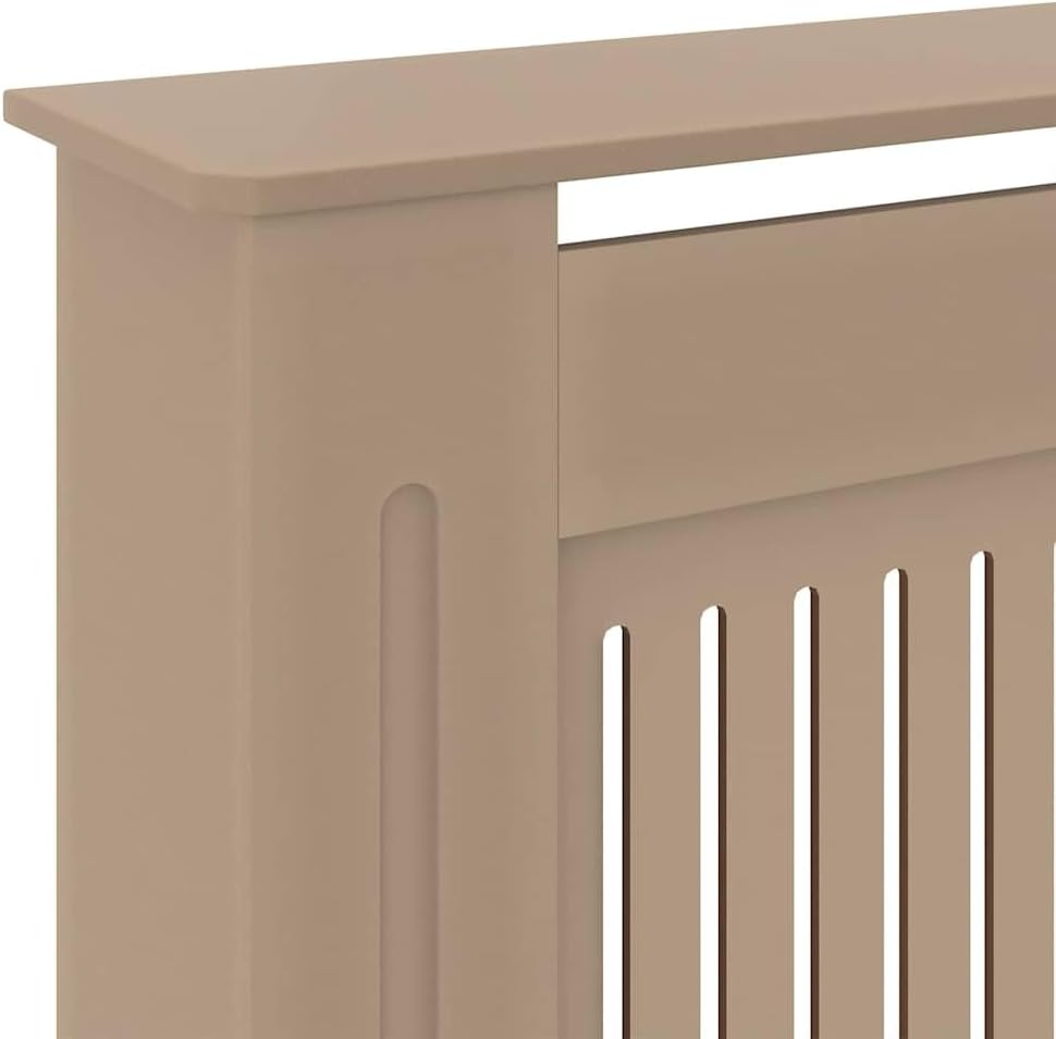 vidaXL Radiator Cover 2 pcs Sonoma Oak 80.71 x 8.07 x 32.09 in, Trendy Rectangular Radiator Cover, Wood Heat Shield, Safe Kid-Friendly Decor for Your Living Room