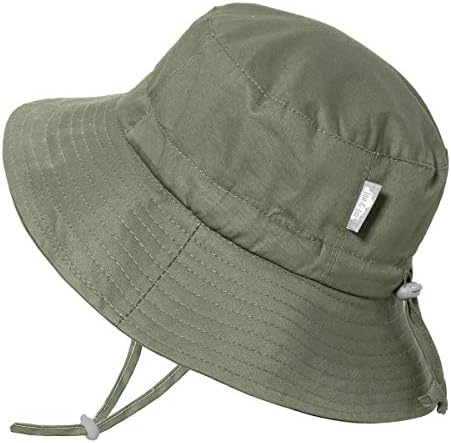 JAN & JUL Baby Toddler Kids Breathable Cotton Bucket Sun-Hat 50 UPF, Adjustable for Growth, Stay-on, Unisex