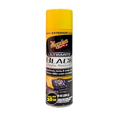 Meguiar's Ultimate Black Plastic Restorer - Restore Faded Exterior Trim, Add...