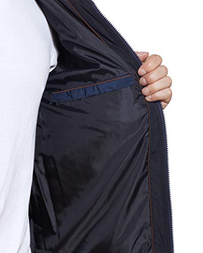 Image of Weatherproof Hooded Puffer Jacket for Men - Water Resistant Bubble Coat for Men | Puffy Alternative Down Jacket