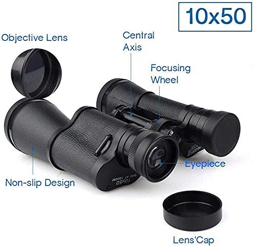Binoculares impermeables 10X50 para adultos miniatura 5