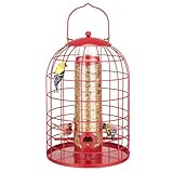 Kingsyard Metal Bird Feeder for Outdoors, Squirrel Proof...