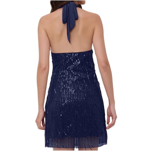 Image of women'Lace Tassels mini Dress Slip Sleeveless Party Club Dress
