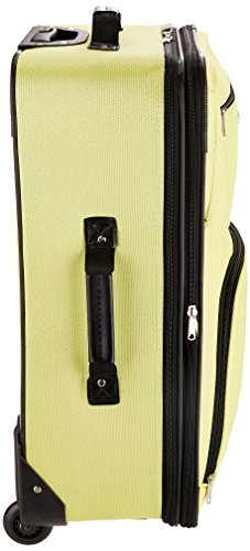 Image of Rockland Fashion Softside 4 Piece Luggage Set, Expandable, (14 inch Tote /19 inch /24 inch /28 inch), Lime