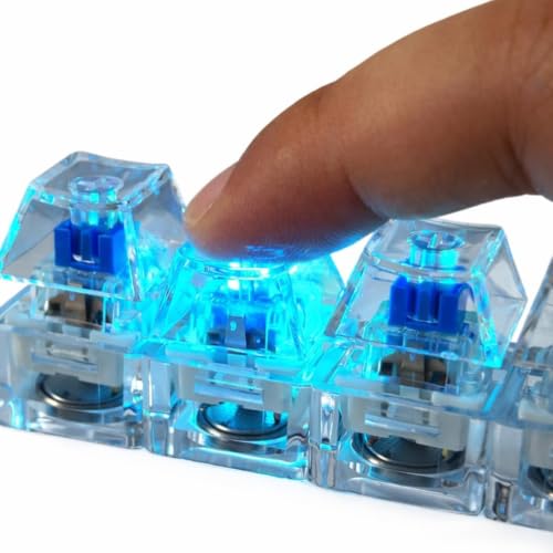 Image of Keyboard Keychain for Stress Relief, Mechanical Keyboard Fidget Keychain Finger Clicker Toy with Portable Sensory Decompression Button Toy for Anxiety, Focus & Stress Relief for Adults & Teens
