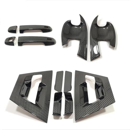 Pegatinas Toyota C-HR protectoras de manetas con acabado Carbon 3 para modelos 17-20