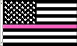 AZ FLAG USA Thin Pink Line Flag 3' x 5' - United States Flags 90 x 150 cm - Banner 3x5 ft