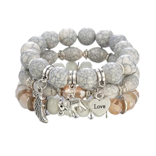 Tiger Eye Bracelet for Men, 8MM Natural Stone Stretch Adjustable Beaded Bracelet， Stacked Bracelet Crystal Gemstone Gift Men, Boyfriend, Fathers, Women (2)