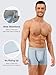 Auxo Mens Underwear Boxer Briefs No Ride Up Stretch Soft Modal Boxer Briefs Moisture Wicking with Ball Support 4 Pack M