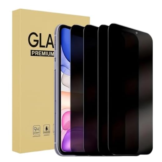 4 Pack Privacy Screen Protector for iPhone 16 Pro Max,Tempered Glass Cover, Case Friendly, Sensitve Touch