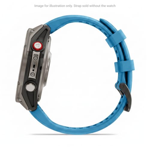 Image of Garmin QuickFit 22 Watch Band - Lakeside Blue Silicone