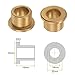 HARFINGTON 2pcs Flange Bearing Sleeve 14mm Bore 20mm OD 16mm Length 3mm Flange Thickness Bronze Bushing Self Lubricating Bushings Sleeve for Industrial Equipment