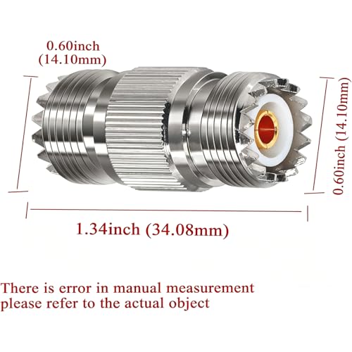 Adaptador coaxial UHF PL259 hembra a hembra: solucione cables cortos en su antena de radio CB 2