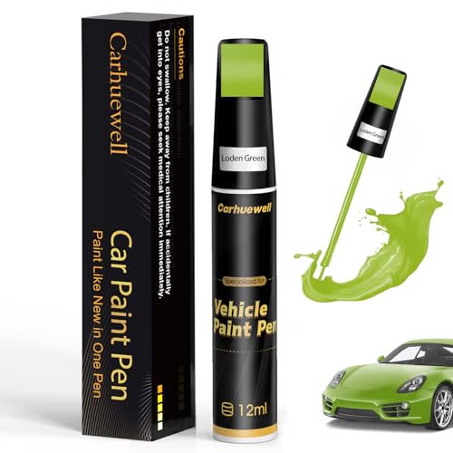 Image of Green Touch Up Paint for Cars, Car Scratch Repair Pen, Car Paint Touch Up Pen Auto Scratches Remover Easy to Use and Quick Fix(Loden Green)