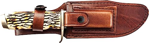Uncle Henry Faca de lâmina fixa Pro Hunter 171UH com lâmina de aço inoxidável de alto carbono, alça