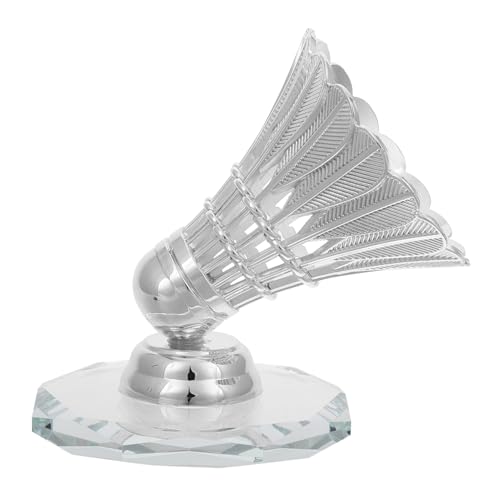Figurine de badminton argenté : l'accessoire chic pour tableau de bord
