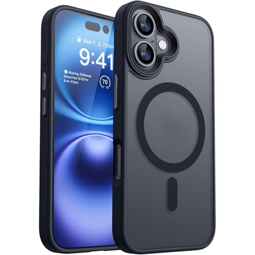Coque rigide hybride iPhone 13 Pro Max noire mate transparente anti-choc armor