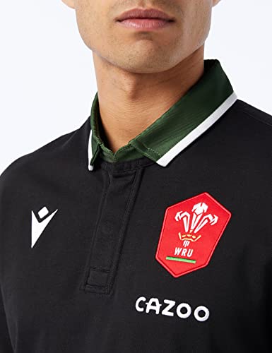 Macron welsh rugby 2021/22 long sleeve away cotton replica shirt - Image 3