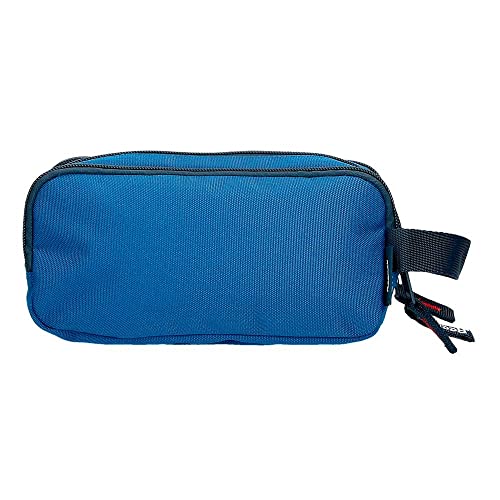 Reebok Atlantic Blue Pencil Case, 3 Compartments, 22 x 10 x 9 cm, Polyester - Image 3