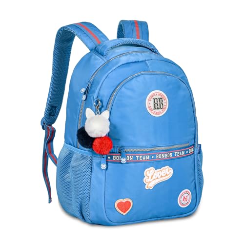 Mochila de Costas Escolar Rebecca Bonbon College 17,5'' RB24004 (Azul)