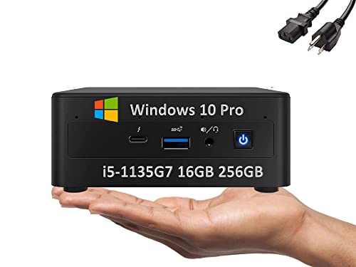 2022 Intel NUC 11 Performance Kit NUC11PAHi5 (4-Core i5-1135G7, 16GB RAM, 256GB SSD, Iris XE Graphics) Mini Business Gaming PC Desktop, 2 x Thunderbolt 3, Wi-Fi, IST Cable, Windows 10 Pro (Renewed)