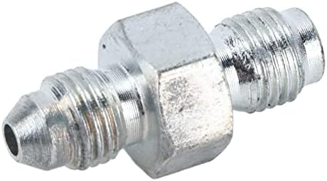 Brake Fitting Adapter, 3AN Male To 3/8‑24 Inverted Flare Adapter Fitting Metal HAF01 for 3/16in Brake Line