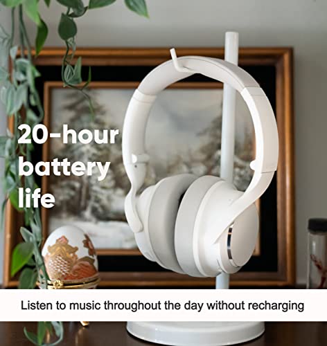Image of WYZE Noise Cancelling Headphones, Over The Ear Headphones with Active Noise Cancellation, High-Fidelity Sound, Transparency Mode, Alexa Built-in, White