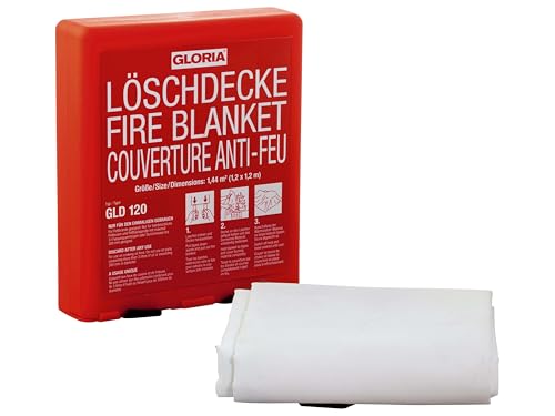 GLORIA GLD120 - Feuer-Löschdecke, 120x120 cm