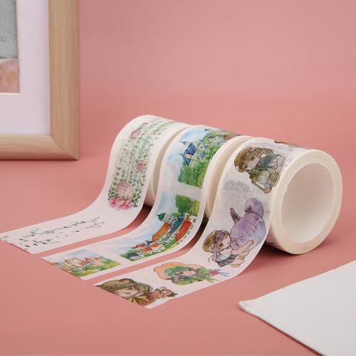 Papel adhesivo decorativo washi de 7 metros para cuadernos y manualidades 2