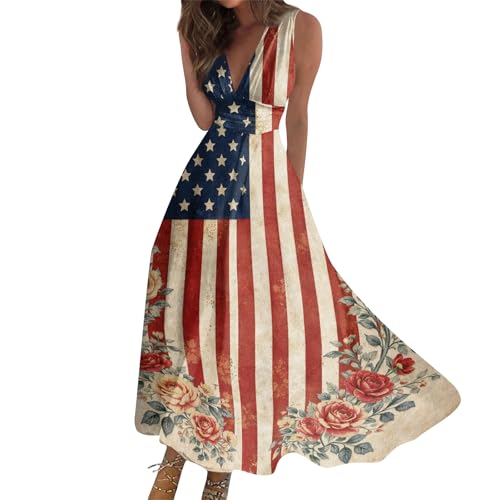 Robe estivale sans manches à col en V pour vos journées plage