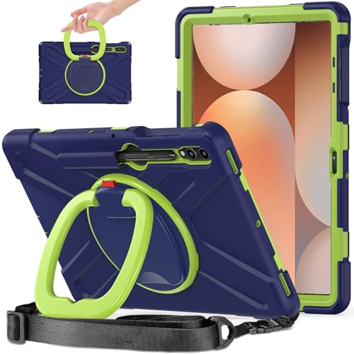 Coque Samsung Tab S7 FE 12.4 antichoc : stop aux écrans cassés béquille bleu