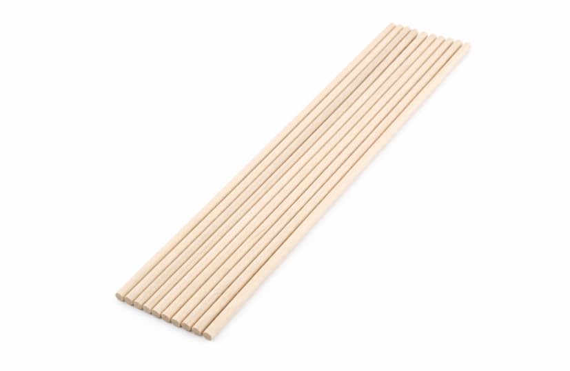 Homebakers Mart Thin Wooden Cake Dowels – Pack of 10 | Natural Wood Support Rods for Tiered Cake Stacking & Baking-image-30