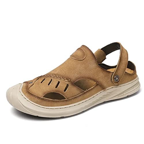 Men Sandals Leather Hiking Climbing Water Trekking Outdoor Sneaker Beach Fishing Non-slip Water