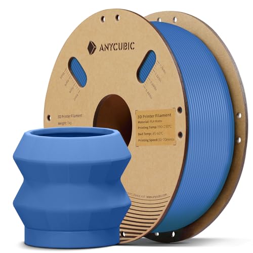 ANYCUBIC Matte PLA Filament 1.75mm, 3D Printing PLA Filament 1.75mm Dimensional Accuracy +/- 0.02mm, 1KG Spool (2.2 lbs), Matte Blue 1kg Matte Blue
