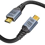 CABLAPTOP cavo hdmi 1 mt,16K 8K Cavo HDMI 2.2 1M, 96Gbps Ultra Elevata Velocità HDMI Cavi Ethernet CEC 4K 480Hz 240Hz 144Hz 120Hz 8K ARC eARC HDCP2.3 HDR10+ PC Laptop TV Monitor Proiettore