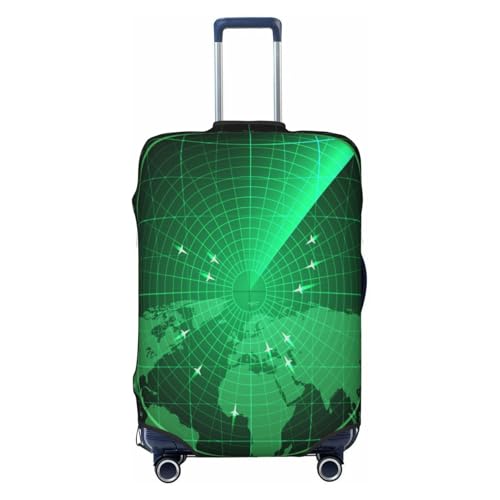 Radar Screen Luggage Cover for Suitcase, Suitcase Cover Protector Fit 25-28 Inch Luggage Travel Accessories, L