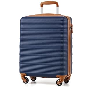 COOLIFE Cabin Suitcase, 55×40×20cm Cabin Luggage for Ryanair & Easyjet Hand Luggage with 4×360° Spinner Wheels, Adjustable Telescopic Handle & TSA Lock | Lightweight Carry On Suitcase
