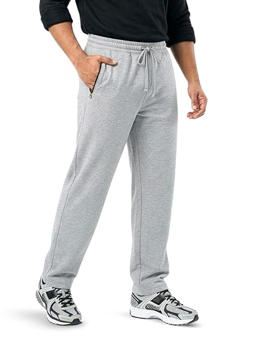 Image of Fflirtygo Mens Straight Fit Track Pants with Zip Pockets | Cotton Joggers Gym | Lower for Men | Sweatpants Sizes Upto 6XL