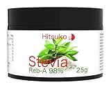Poudre de Stévia Ultra Concentrée (25g) | RebA 98 Pur à 98% | 470x Plus Sucrant que le Sucre