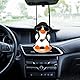 Süße Schaukel Ente Dekor mit Hut Tabakpfeife, Auto Anhänger Swinging Duck Car Accessories, Auto Rückspiegel Innen Dekoration Fliegende Ente Hänge Ornament Spiegel Charms Zubehör Lustige Geschenke