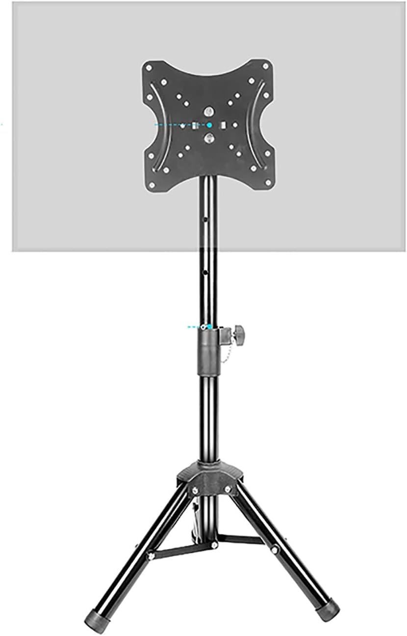 asdchZen Monitor Arms Tv Stand Desktop Tv Stand With 360 ° Rotation And Adjustable Height Desktop Tv Base Suitable For 20-32 Inch Slim Tvs