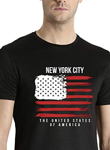 Image of ADRO Men's 100% Cotton Regular Fit T-Shirt