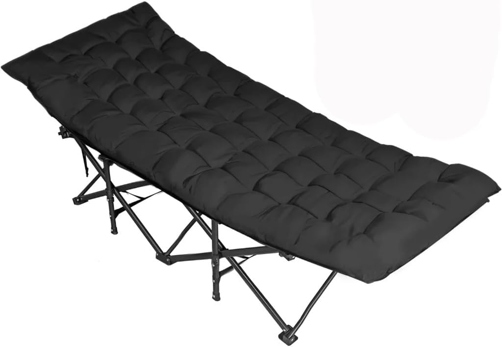 Folding Camping Cot for Adults Lightweight Outdoor Bed with Carry Bag for Nap Beach Vacation Hiking