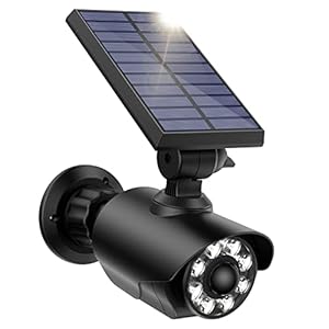 SEZAC Solar Security Light, Solar Lights Outdoor Motion Sensor, Dummy Camera Solar Light IP66 Waterproof, Solar Powered…