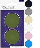 Silicone Wall Protectors from Door knobs - Self Adhesive Round Plate - Door Bumper Pads - Rubber Doo