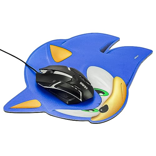 Mini Mouse Pad Sonic Dust Base Base Antiderrapante 26x24