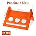PercyEffie 20 Packs Flatbed Edge Protectors, Corner Protectors, Cargo Loads, Tie Down Protector for 4 Inch Straps, Protects Cargo Edges Winch Ratchet Straps Plastics Contruction Protector Orange