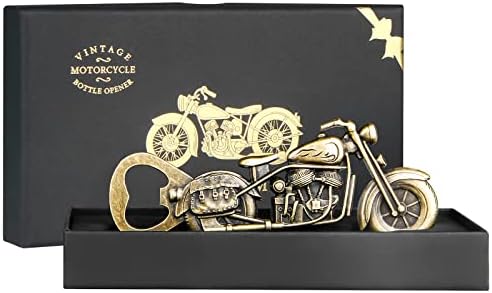 Motorcycle Beer Gifts for Men, WZLEMOM Vintage Motorcycle Bottle Opener, Beer Opener for Bar Party, Motorbike Gifts for Men, Christmas Gifts, Valentines Gift, Birthday Gift Unique Beer Gift for Men