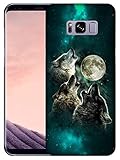 Glisten - Samsung Galaxy S8 Case, Galaxy S8 Case - Moon Wolf Face Design Printed Slim & Cute Plastic...