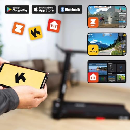 Treadmill FITFIU Fitness MC-160 Ultra Compact Folding Treadmill, Maximum Speed 8Mph, Running Surface, Power 3Hp, 12 Training Programmes